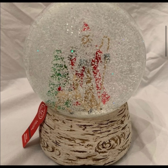 Martha Stewart Snowglobe Woodland Santa